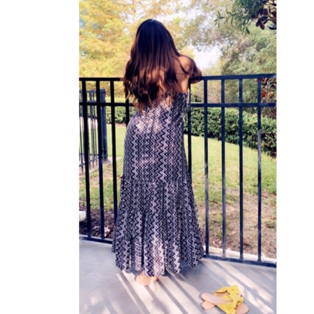 Earthbound Black & White Maxi Dress 🖤🖤🖤